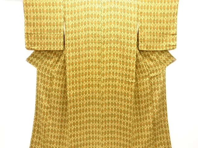 JAPANESE KIMONO / ANTIQUE KIMONO / TAISHO ROMAN STYLE / KINSHA / RHOMBUS